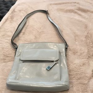 GianiBernini  Genuine Leather Gray Shoulder Bag